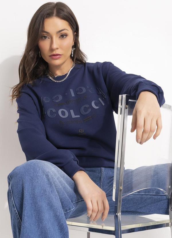 Colcci - Blusão Moletom Azul 4