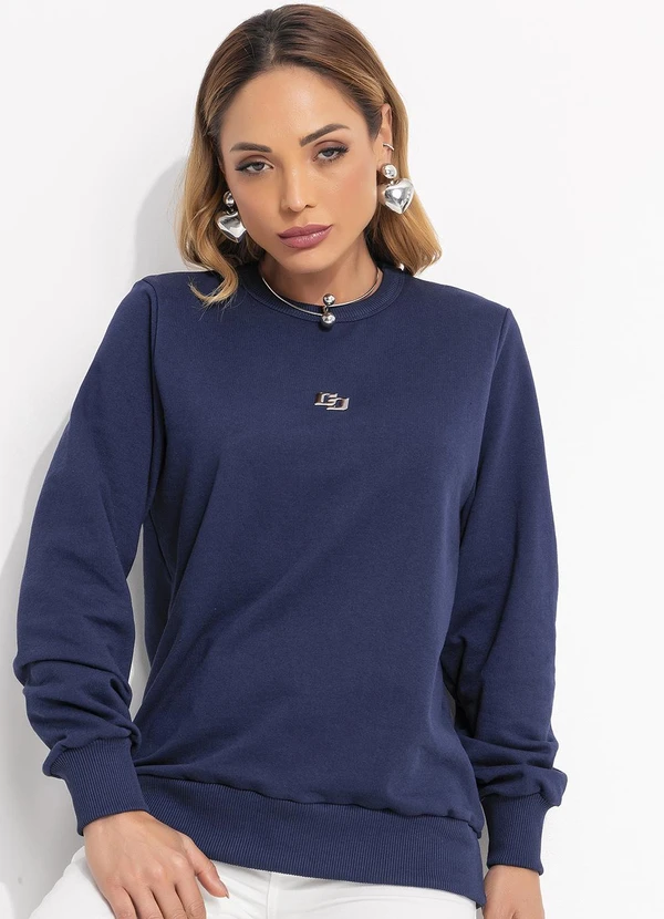 Colcci - Blusão Moletom Azul