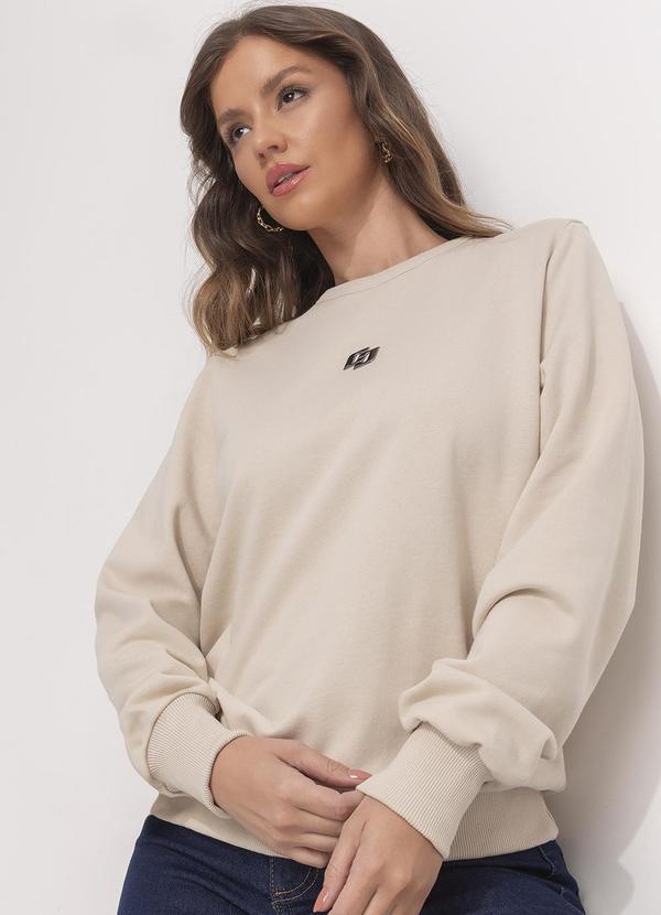 Colcci - Blusão Moletom Bege 3