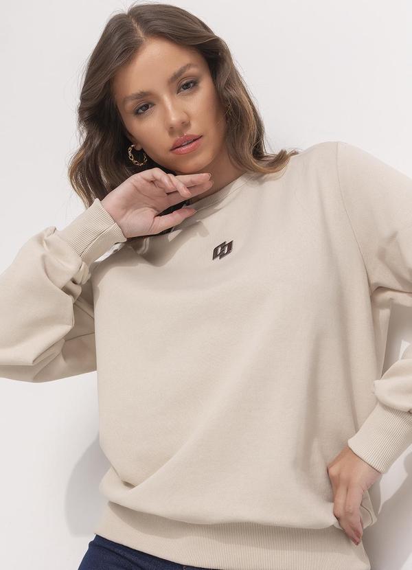 Colcci - Blusão Moletom Bege 4