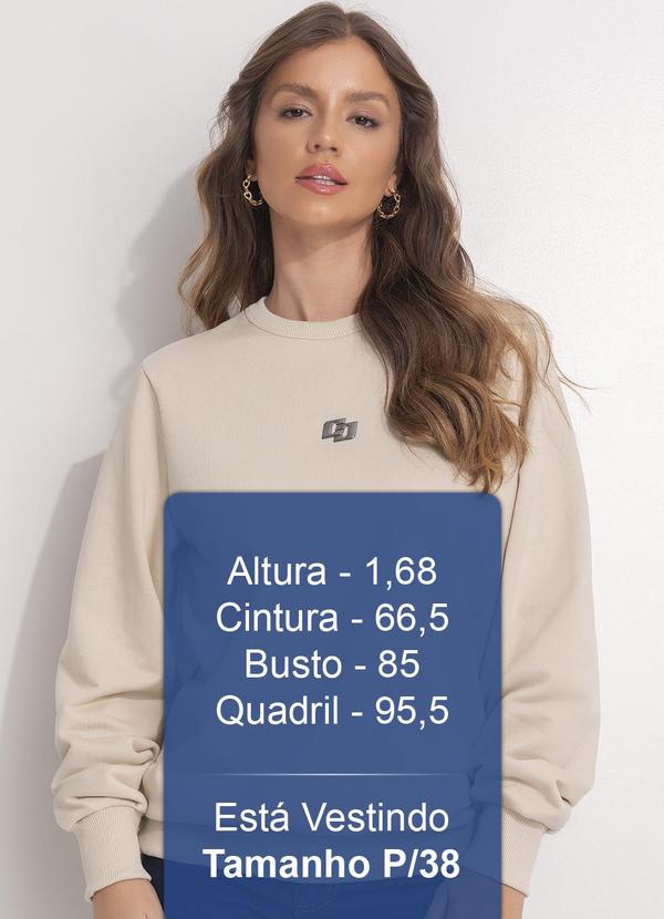 Colcci - Blusão Moletom Bege 5