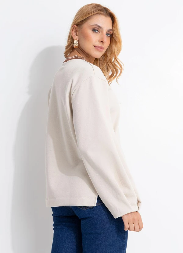 Colcci - Blusão Moletom Bege 2