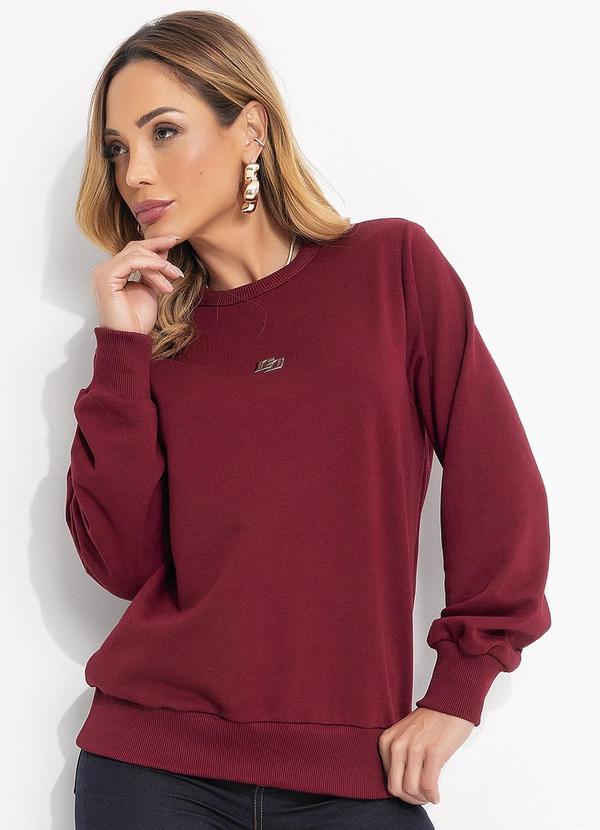 Colcci - Blusão Moletom Bordô