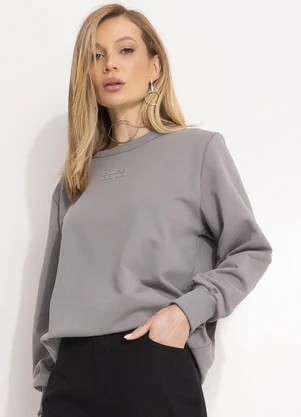 Colcci - Blusao Moletom Cinza - COLCCI