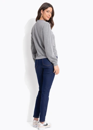 Colcci Jeans - Blusão Moletom Cj Cinza - COLCCI JEANS