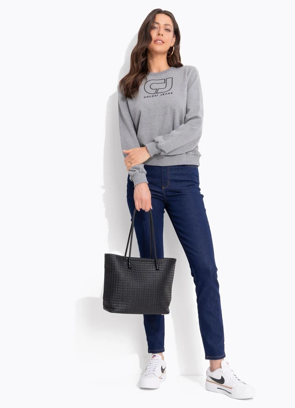 Colcci Jeans - Blusão Moletom Cj Cinza 3
