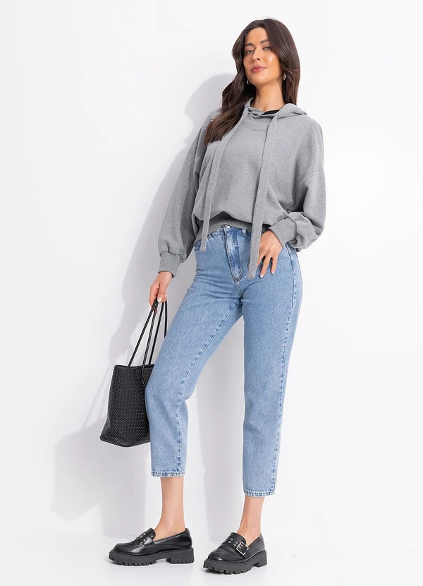 Colcci - Blusão Moletom com Capuz Cinza 3