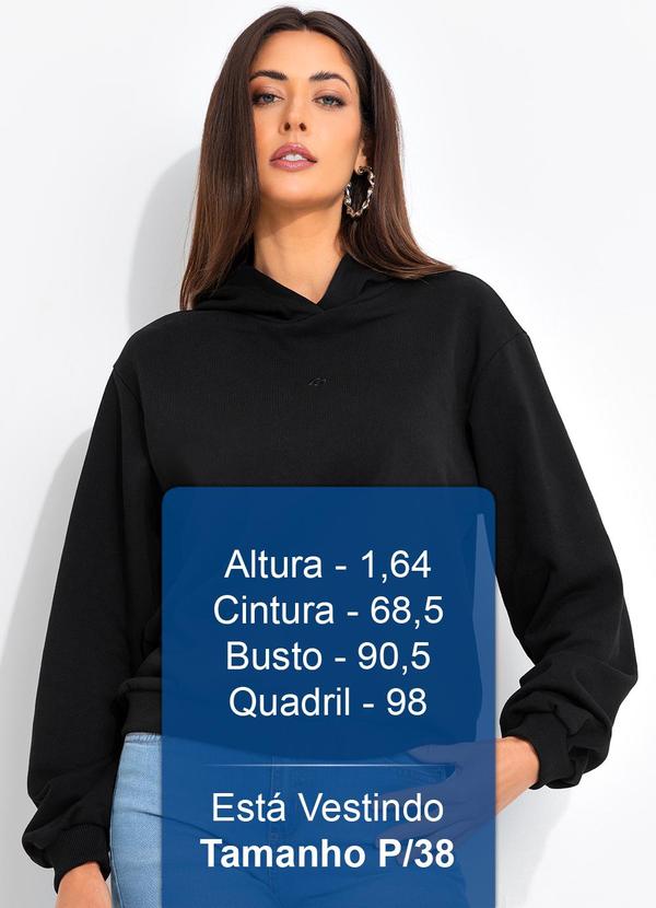 Colcci - Blusão Moletom com Capuz Preto 5