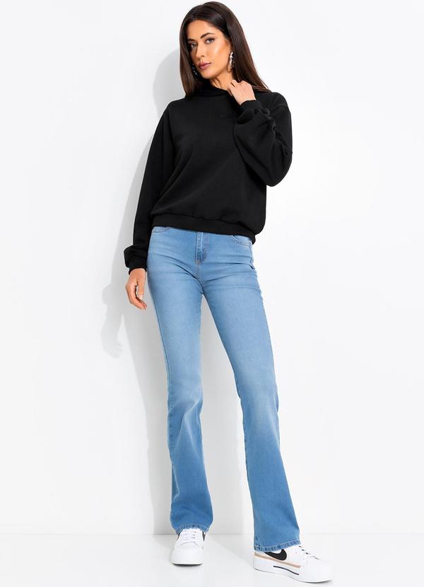 Colcci - Blusão Moletom com Capuz Preto 6