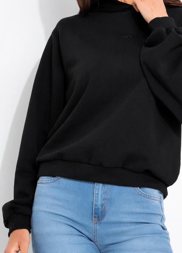 Colcci - Blusão Moletom com Capuz Preto 7