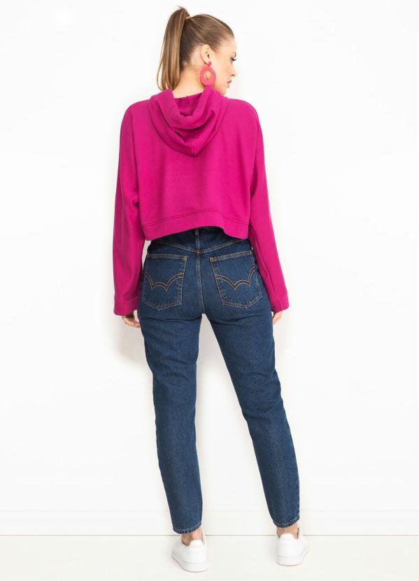 Colcci - Blusão Moletom com Capuz Rosa 4