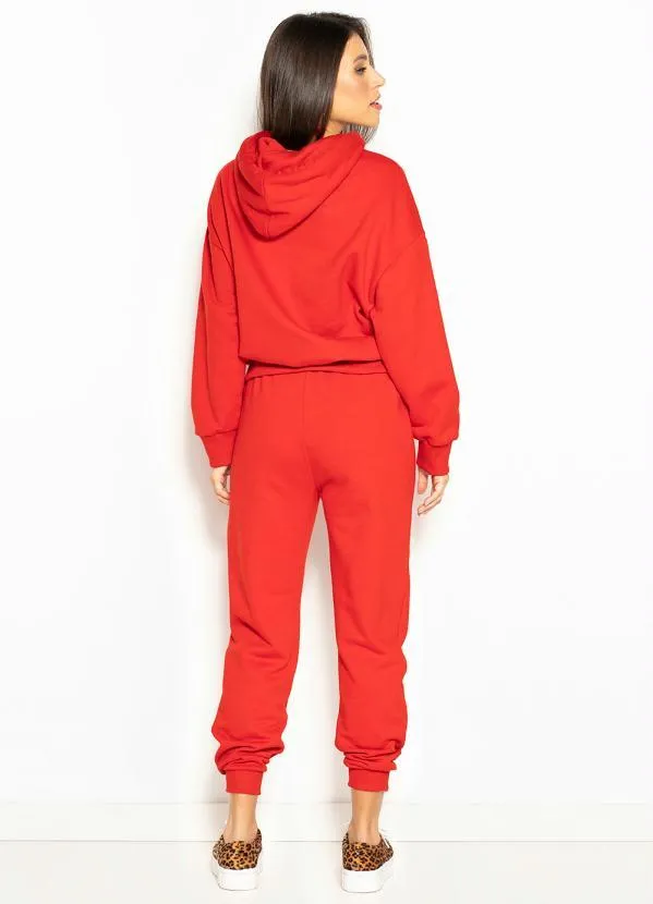 Colcci - Blusão Moletom com Capuz Vermelho 4