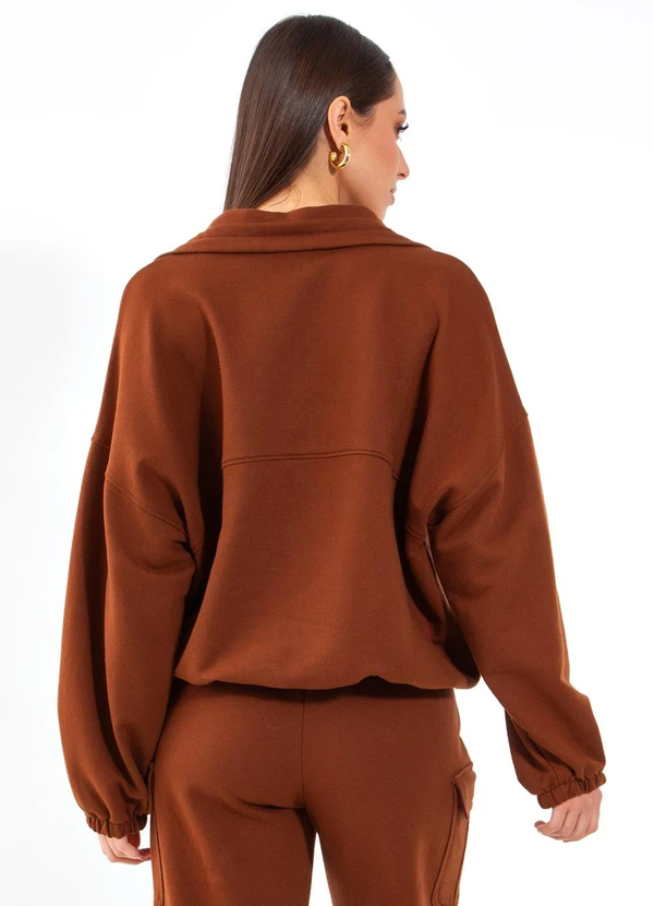 Colcci - Blusão Moletom Marrom 2