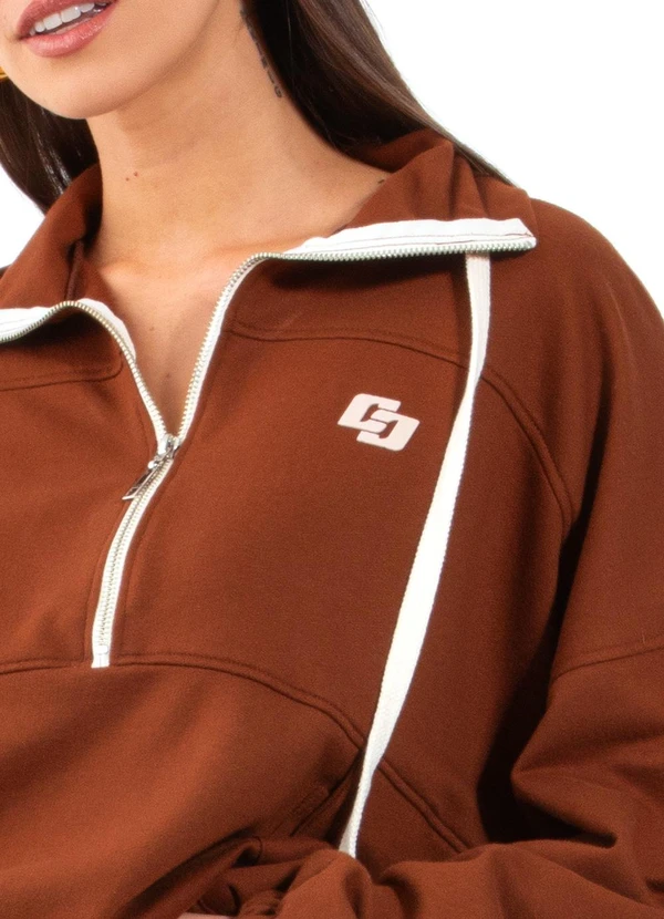 Colcci - Blusão Moletom Marrom 6