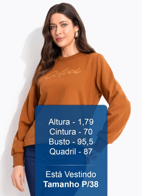 Colcci - Blusão Moletom Marrom 6