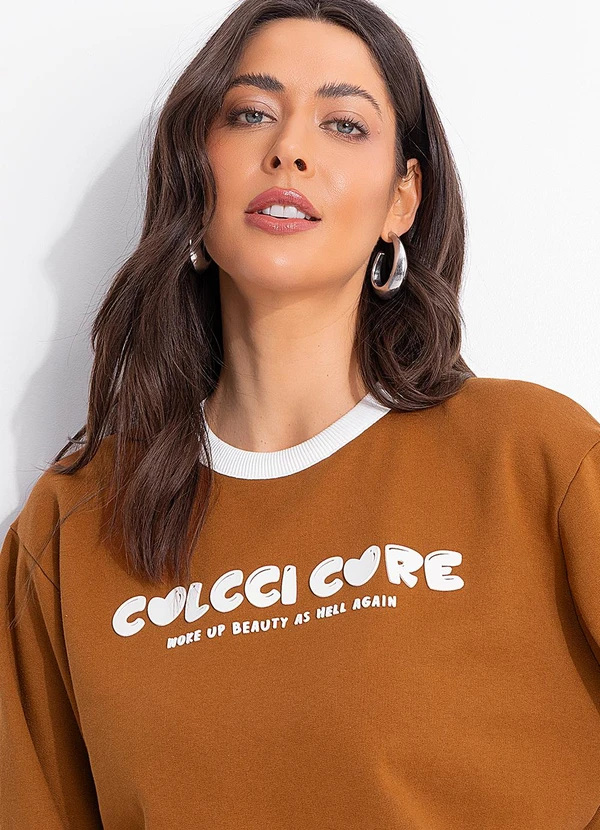 Colcci - Blusão Moletom Marrom 5