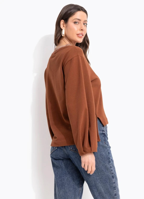 Colcci - Blusão Moletom Marrom 2