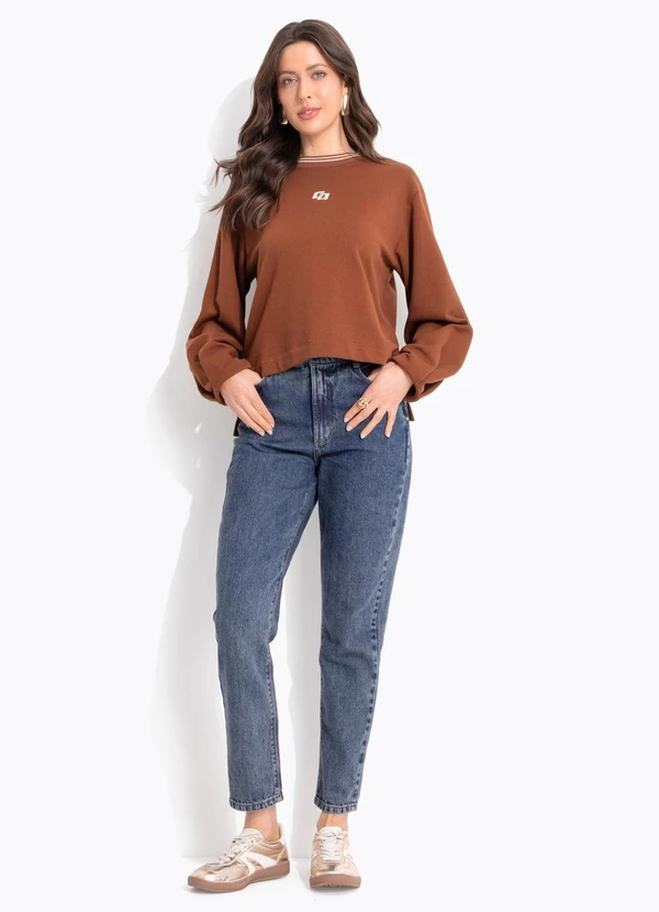 Colcci - Blusão Moletom Marrom 3