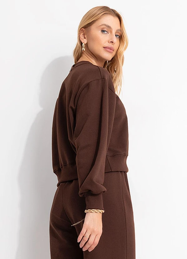 Colcci - Blusão Moletom Marrom 2