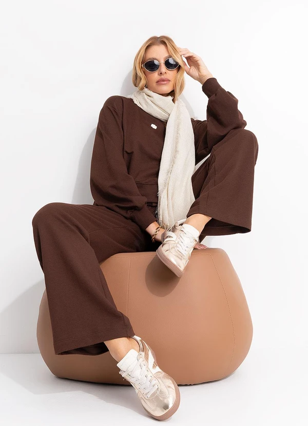 Colcci - Blusão Moletom Marrom 4