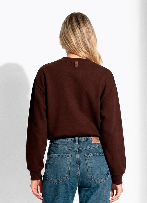 Colcci - Blusão Moletom Marrom 6