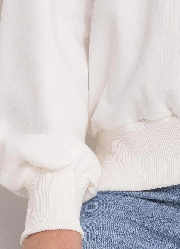 Colcci - Blusão Moletom Off White 4