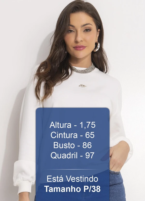 Colcci - Blusão Moletom Off White 5