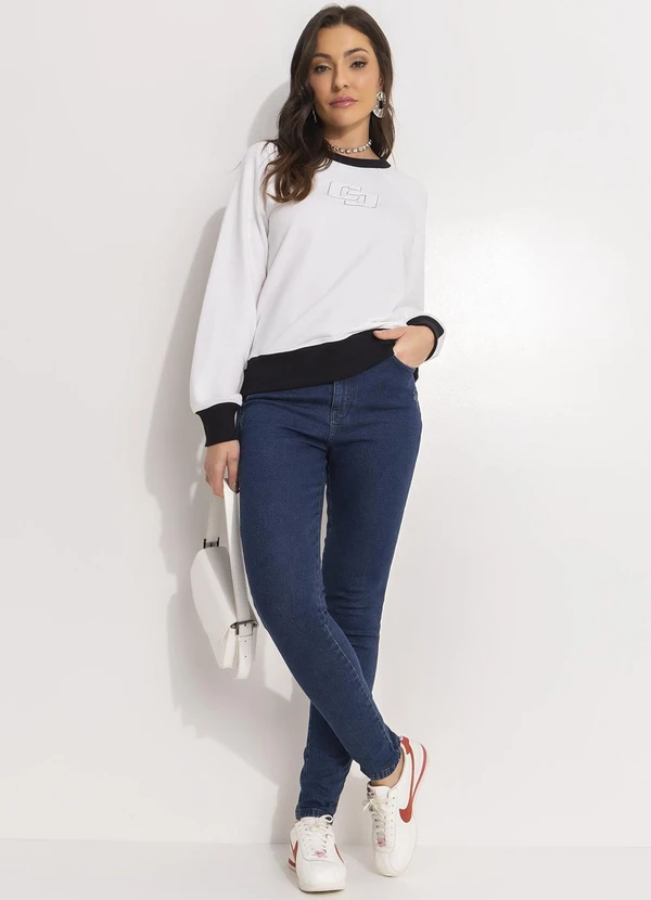 Colcci - Blusão Moletom Off White 3