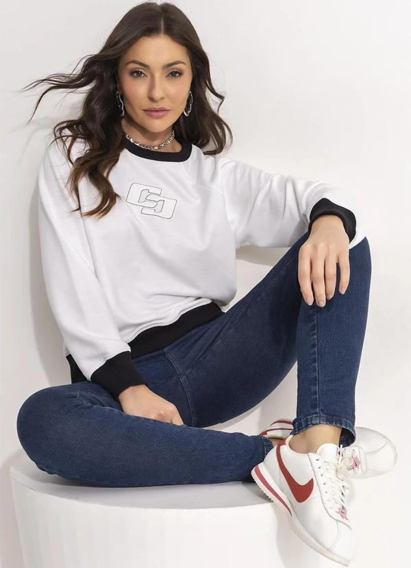 Colcci - Blusão Moletom Off White 4