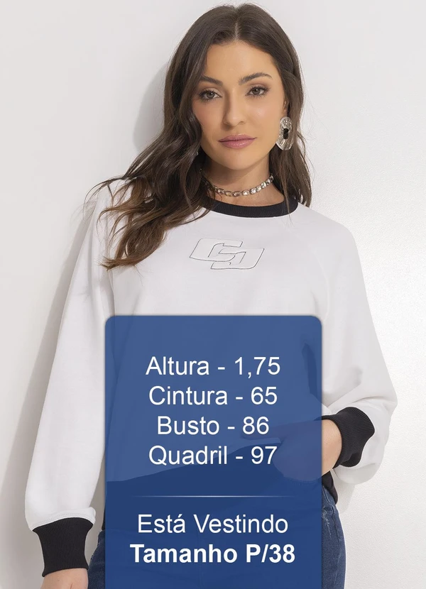 Colcci - Blusão Moletom Off White 5