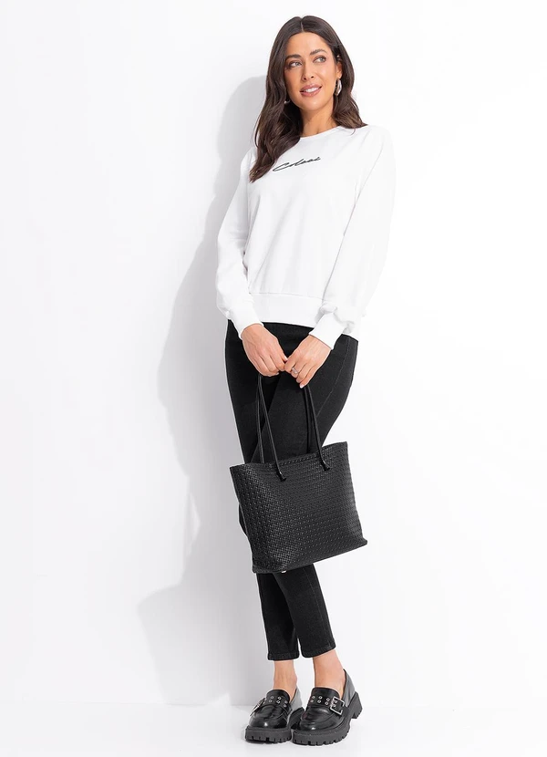 Colcci - Blusão Moletom Off White 5