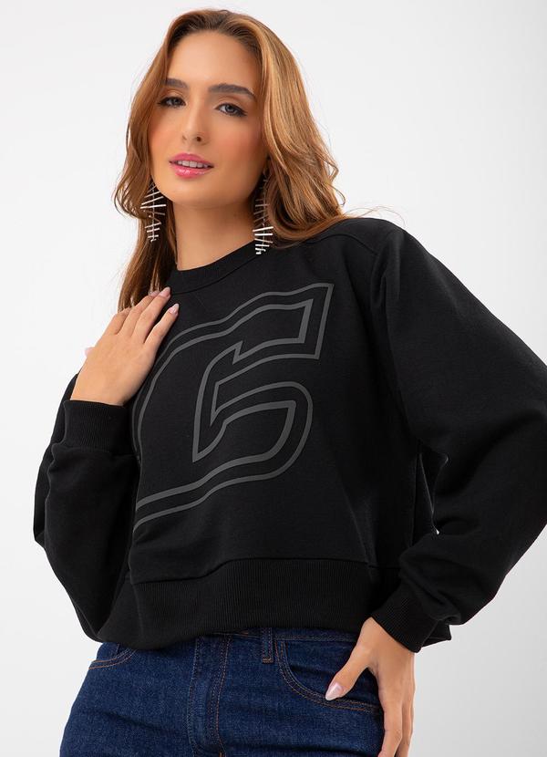 Colcci Blusão Moletom Preto