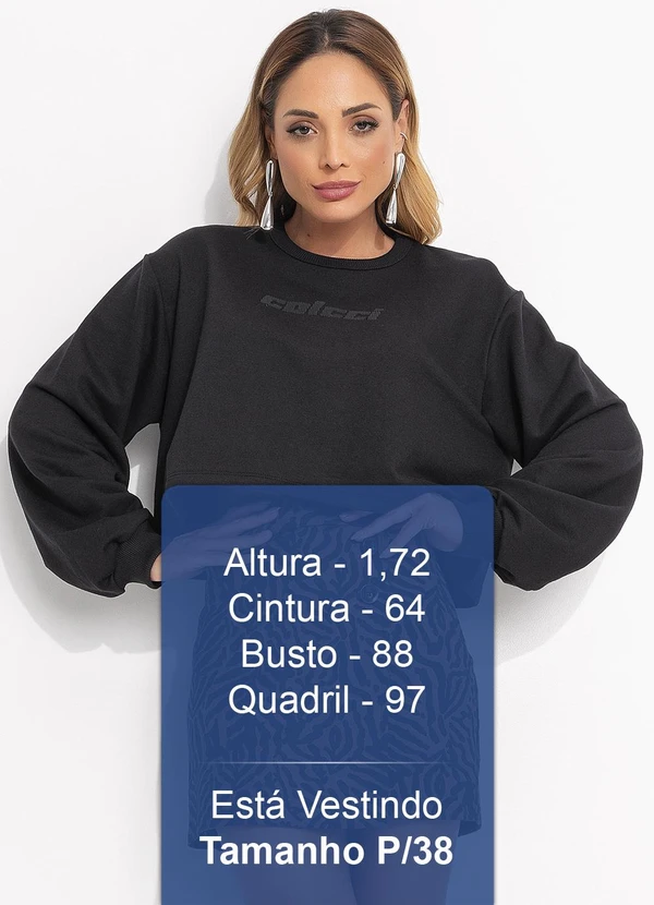 Colcci - Blusão Moletom Preto 5