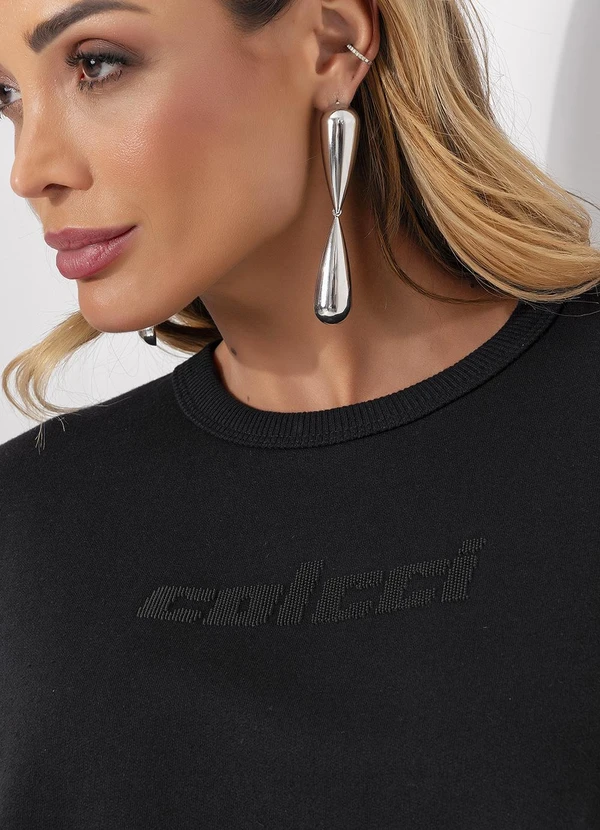 Colcci - Blusão Moletom Preto 8