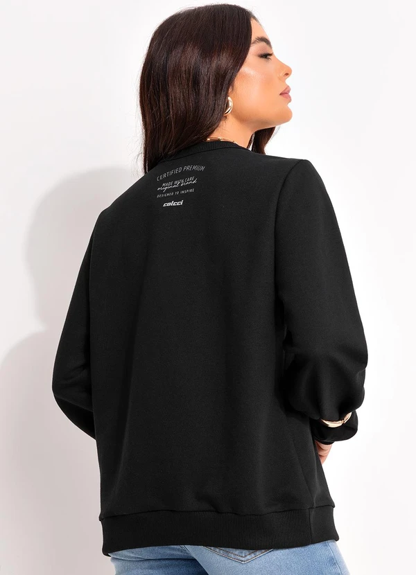 Colcci - Blusão Moletom Preto 2