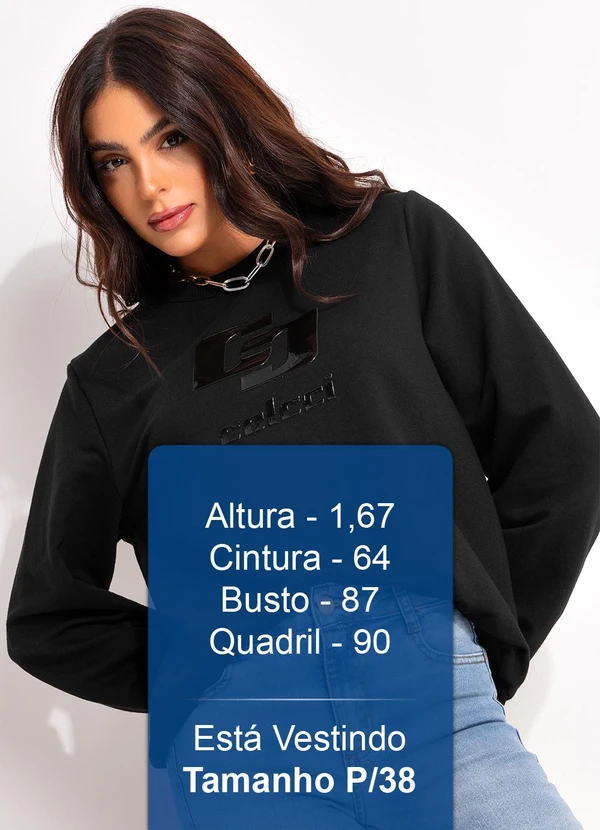 Colcci - Blusão Moletom Preto 5