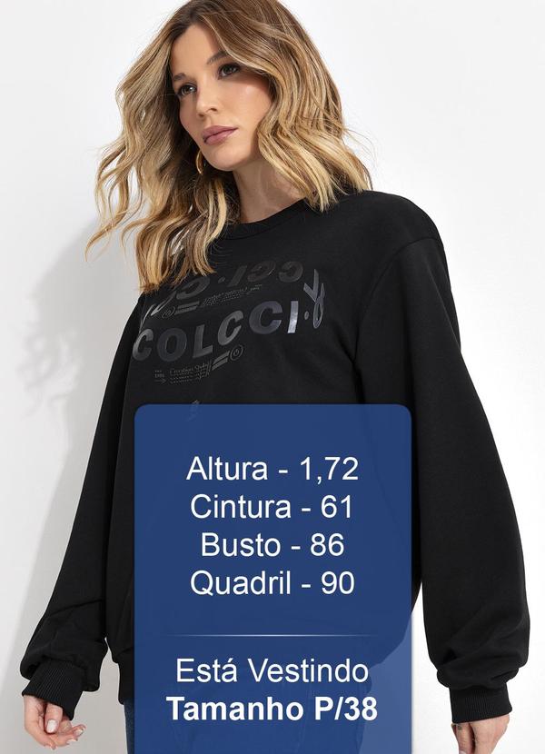 Colcci - Blusão Moletom Preto 5
