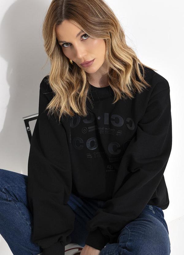 Colcci - Blusão Moletom Preto 6