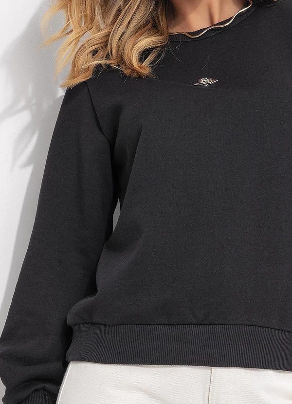 Colcci - Blusão Moletom Preto 4