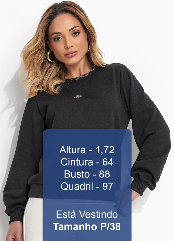 Colcci - Blusão Moletom Preto 5