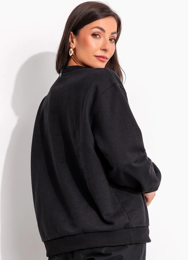 Colcci - Blusão Moletom Preto 2