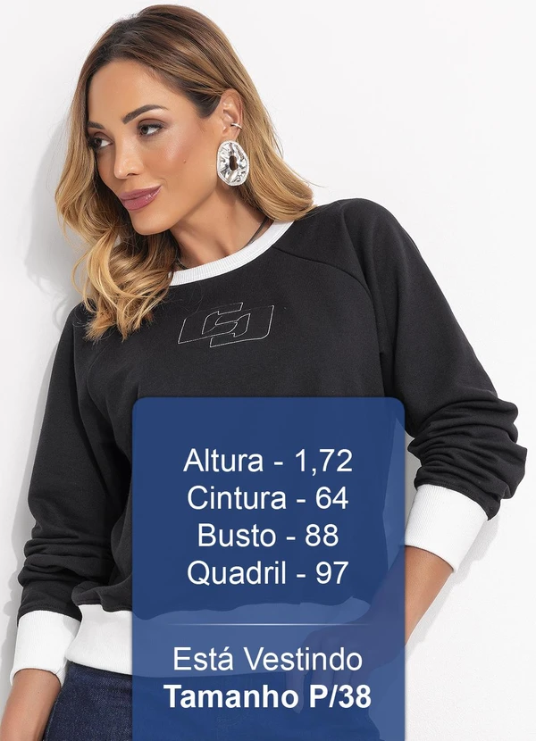 Colcci - Blusão Moletom Preto 5