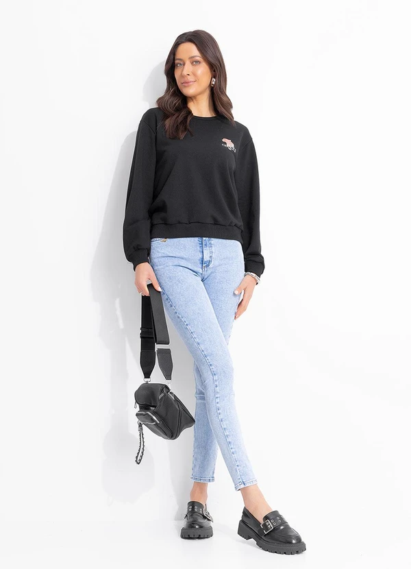 Colcci - Blusão Moletom Preto 5