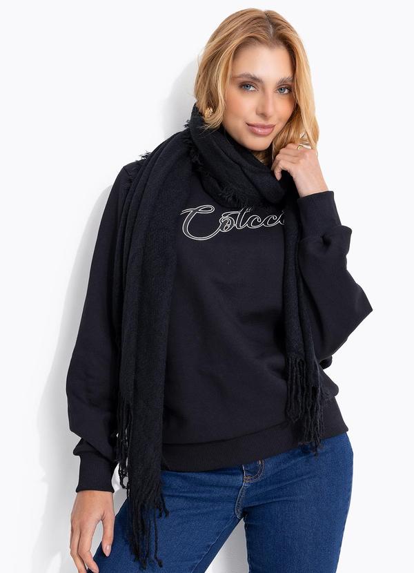 Colcci - Blusão Moletom Preto