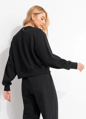 Colcci - Blusão Moletom Preto - COLCCI