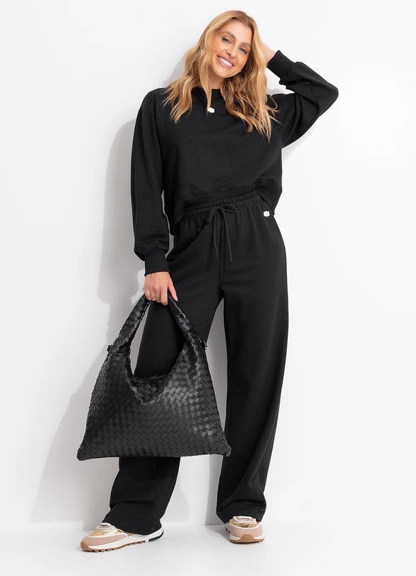 Colcci - Blusão Moletom Preto 3