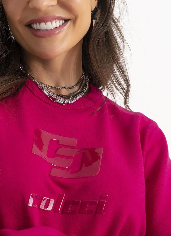 Colcci - Blusão Moletom Rosa 8