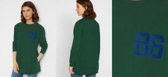 Casaco Alongado Verde Escuro