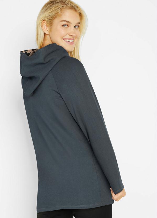 Outlet - Casaco com Capuz Cinza 3