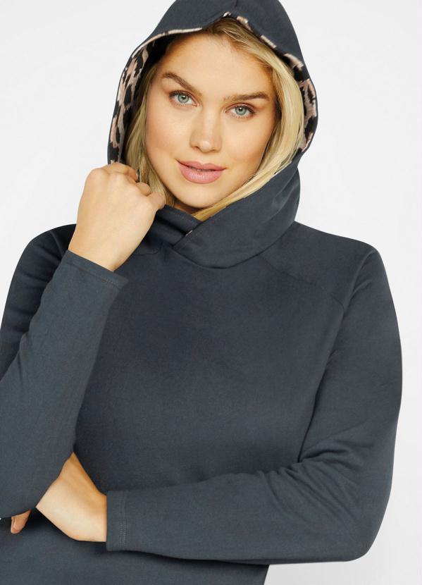 Outlet - Casaco com Capuz Cinza 4